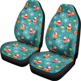Christmas Santa Gift Pattern Print Universal Fit Car Seat Covers 102422