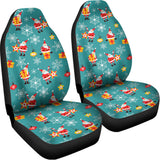 Christmas Santa Gift Pattern Print Universal Fit Car Seat Covers 102422