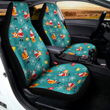 Christmas Santa Gift Pattern Print Universal Fit Car Seat Covers 102422