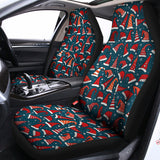 Christmas Santa Hats Pattern Print Universal Fit Car Seat Covers 102422