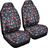Christmas Santa Hats Pattern Print Universal Fit Car Seat Covers 102422