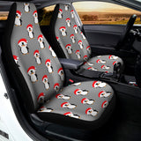Christmas Santa Penguin Pattern Print Universal Fit Car Seat Covers 102422