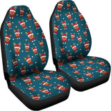 Christmas Santa Reindeer Pattern Print Universal Fit Car Seat Covers 102422