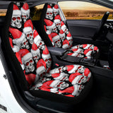 Christmas Santa Skull Pattern Print Universal Fit Car Seat Covers 102422