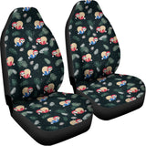 Christmas Sleeping Sloths Pattern Print Universal Fit Car Seat Covers 102422