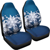 Christmas Snowflake Print Universal Fit Car Seat Covers 102422