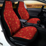 Christmas Snowflakes And Stars Print Universal Fit Car Seat Covers 102422