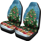 Christmas Tree And Snow Print Universal Fit Car Seat Covers 102422