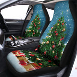 Christmas Tree And Snow Print Universal Fit Car Seat Covers 102422