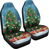 Christmas Tree And Snow Print Universal Fit Car Seat Covers 102422