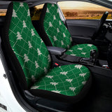 Christmas Tree Knitted Pattern Print Universal Fit Car Seat Covers 102422