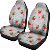 Christmas Winter Holiday Pattern Print Universal Fit Car Seat Covers 102422