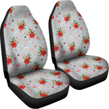 Christmas Winter Holiday Pattern Print Universal Fit Car Seat Covers 102422
