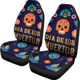 Cinco de Mayo Day Of The Dead Print Universal Fit Car Seat Covers 102422
