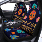 Cinco de Mayo Day Of The Dead Print Universal Fit Car Seat Covers 102422