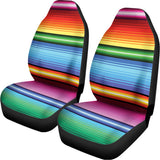 Cinco De Mayo Mexican Stripe Print Universal Fit Car Seat Covers 102422