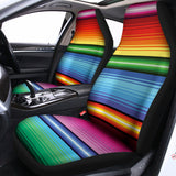Cinco De Mayo Mexican Stripe Print Universal Fit Car Seat Covers 102422