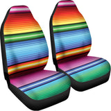 Cinco De Mayo Mexican Stripe Print Universal Fit Car Seat Covers 102422