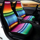 Cinco De Mayo Mexican Stripe Print Universal Fit Car Seat Covers 102422