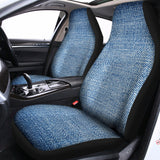 Classic Blue Denim Jeans Print Universal Fit Car Seat Covers 102422