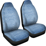 Classic Blue Denim Jeans Print Universal Fit Car Seat Covers 102422