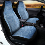 Classic Blue Denim Jeans Print Universal Fit Car Seat Covers 102422