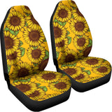 Classic Vintage Sunflower Pattern Print Universal Fit Car Seat Covers 102422