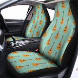 Classical Guitar Pattern Print Universal Fit Car Seat Covers 102422