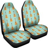Classical Guitar Pattern Print Universal Fit Car Seat Covers 102422