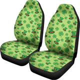 Clover And Hat St. Patrick's Day Print Universal Fit Car Seat Covers 102422