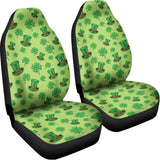 Clover And Hat St. Patrick's Day Print Universal Fit Car Seat Covers 102422