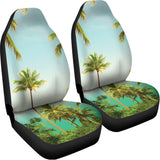 Coconut Tree Print Universal Fit Car Seat Covers 102422