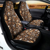 Coffee And Dessert Drawing Pattern Print Universal Fit Car Seat Covers 102422