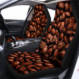 Coffee Beans Print Universal Fit Car Seat Covers 102422