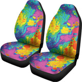 Colorful Acid Melt Print Universal Fit Car Seat Covers 102422