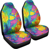 Colorful Acid Melt Print Universal Fit Car Seat Covers 102422