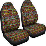 Colorful African Inspired Pattern Print Universal Fit Car Seat Covers 102422
