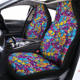Colorful Aloha Camouflage Flower Print Universal Fit Car Seat Covers 102422