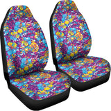 Colorful Aloha Camouflage Flower Print Universal Fit Car Seat Covers 102422