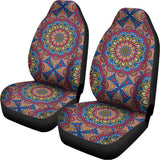 Colorful Bohemian Mandala Pattern Print Universal Fit Car Seat Covers 102422