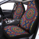 Colorful Bohemian Mandala Pattern Print Universal Fit Car Seat Covers 102422