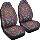 Colorful Bohemian Mandala Pattern Print Universal Fit Car Seat Covers 102422