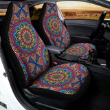 Colorful Bohemian Mandala Pattern Print Universal Fit Car Seat Covers 102422