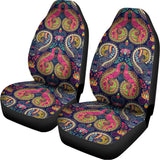 Colorful Boho Paisley Pattern Print Universal Fit Car Seat Covers 102422
