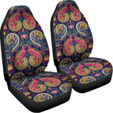 Colorful Boho Paisley Pattern Print Universal Fit Car Seat Covers 102422