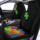 Colorful Brick Puzzle Video Game Print Universal Fit Car Seat Covers 102422