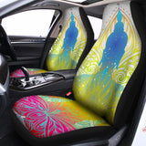 Colorful Buddha Lotus Print Universal Fit Car Seat Covers 102422