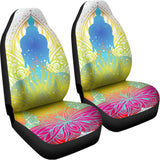 Colorful Buddha Lotus Print Universal Fit Car Seat Covers 102422
