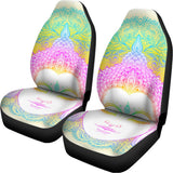 Colorful Buddha Mandala Print Universal Fit Car Seat Covers 102422