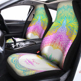 Colorful Buddha Mandala Print Universal Fit Car Seat Covers 102422